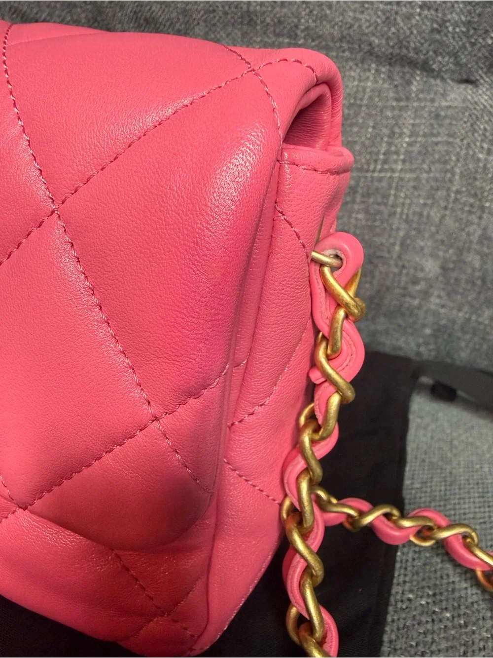 CHANEL coco love flap bag mini lambskin